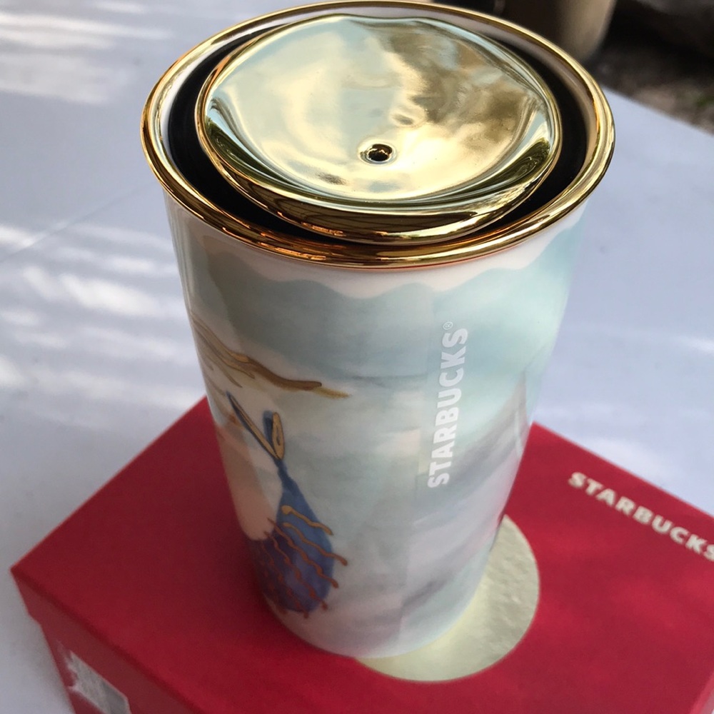 Starbucks 2014 mermaid 12oz ceramic cup - Picture 4 of 5